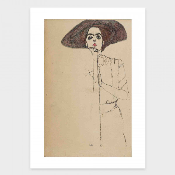Portrait einer Frau III von Egon Schiele
