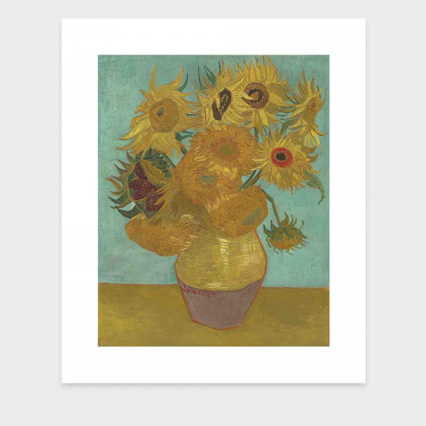 Zwölf Sonnenblumen in einer Vase von Vincent van Gogh