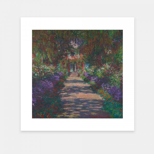 Eine Allee in Monets Garten in Giverny von Claude Monet