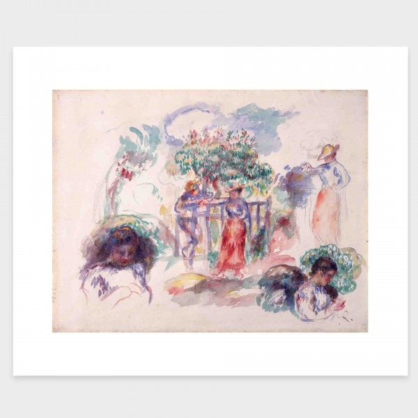 Figuren unter einem Baum von Pierre Auguste Renoir