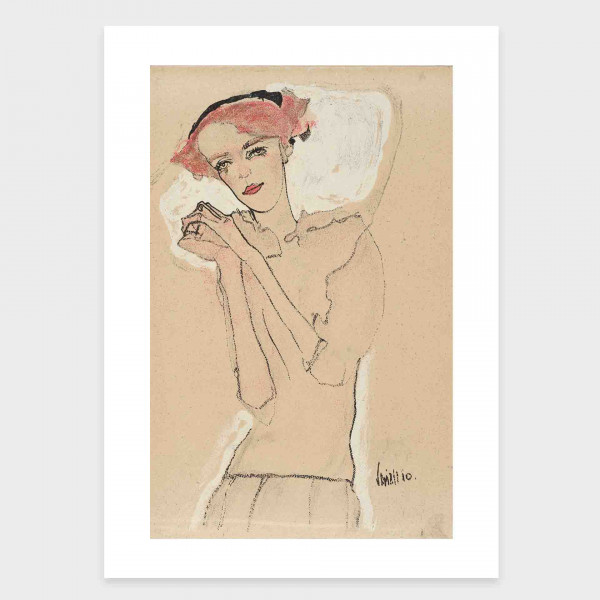 Portrait einer Frau II von Egon Schiele